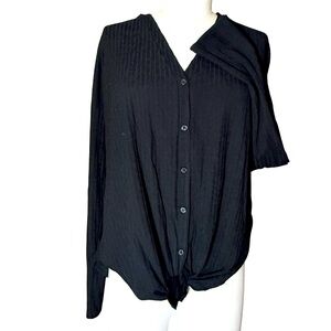 Black v-neck sweater top